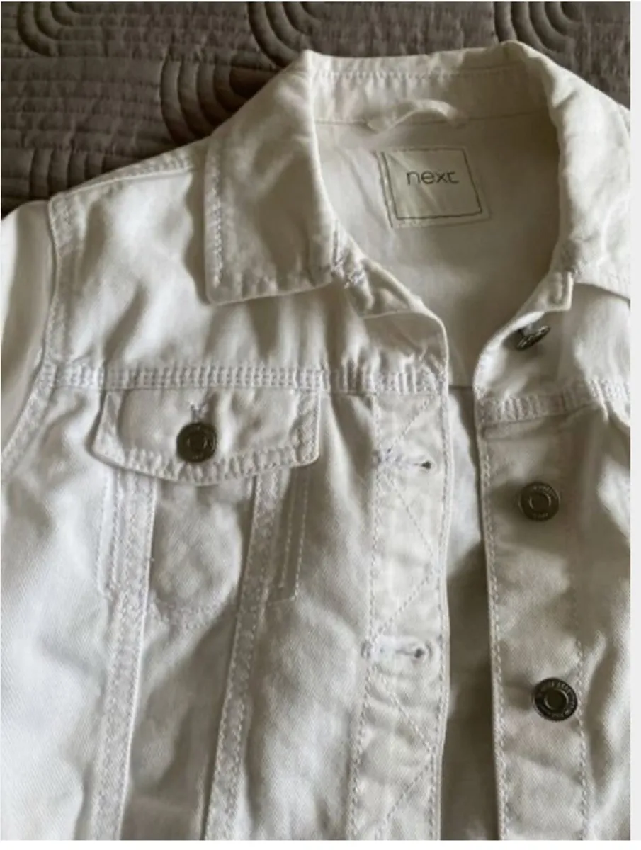 Next - White Denim Jacket - Age 13years - Image 3