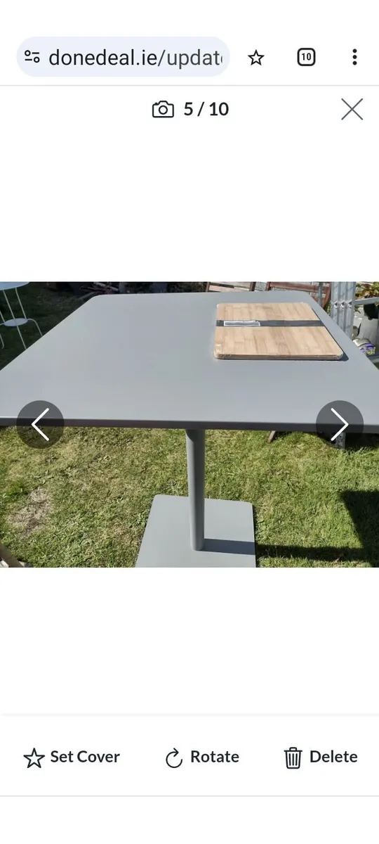 New steel bar table indoor/outdoor use - Image 1