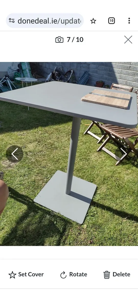 New steel bar table indoor/outdoor use - Image 4