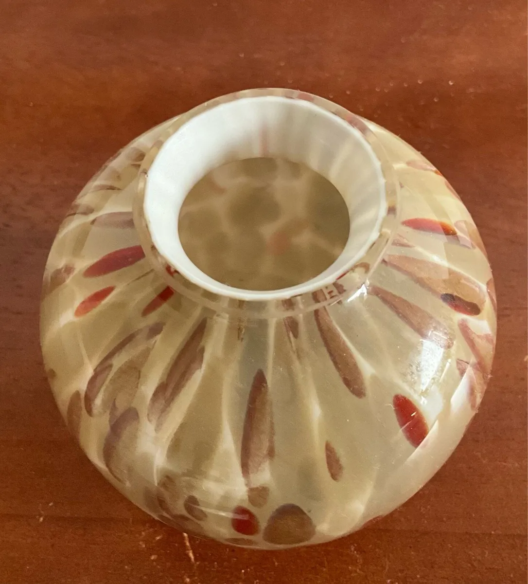 Hand Blown Cased Art Glass Vase - Image 2