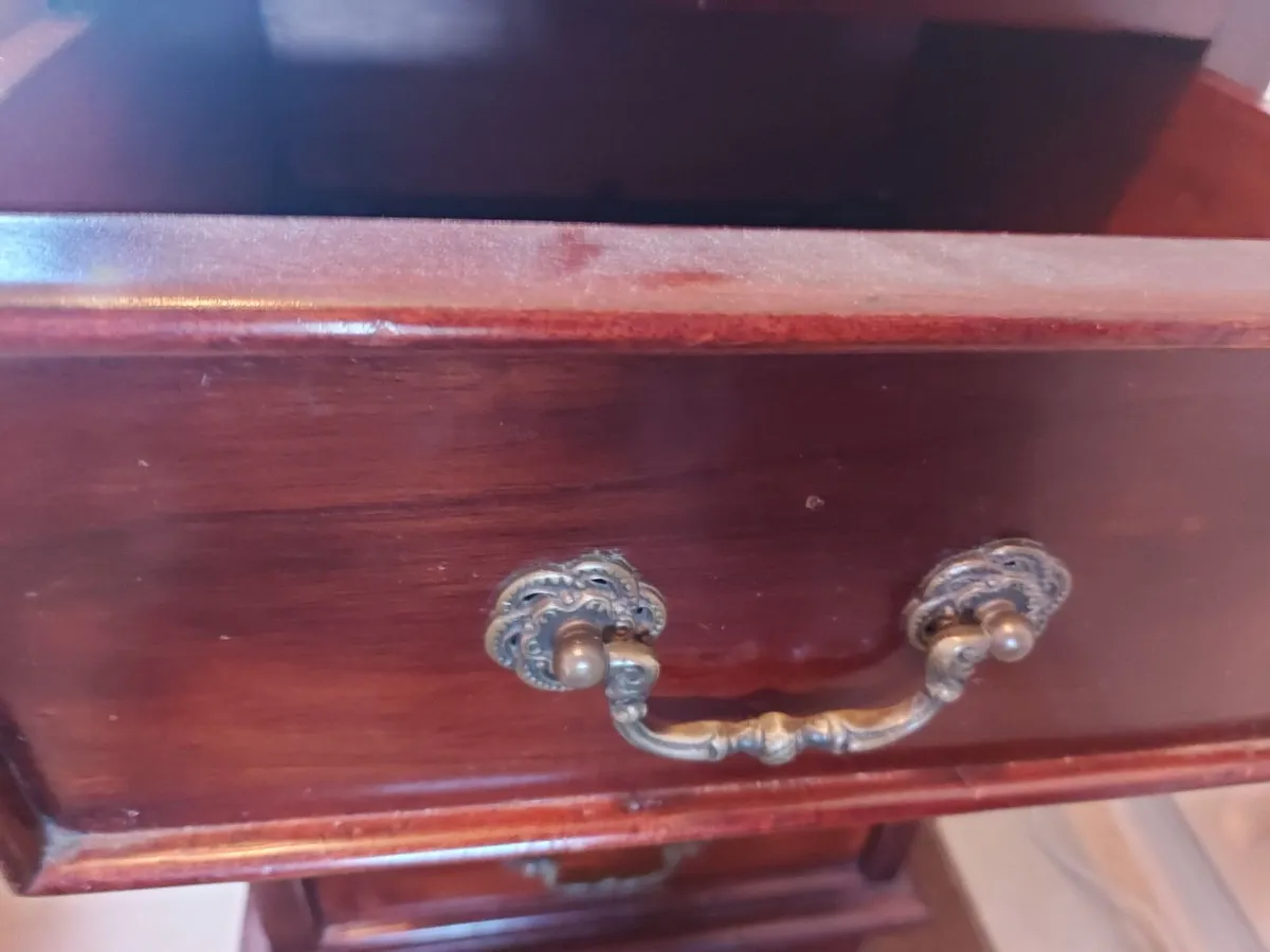 2 Matching Mahogany style Lockers with 3 Drawers - Image 3