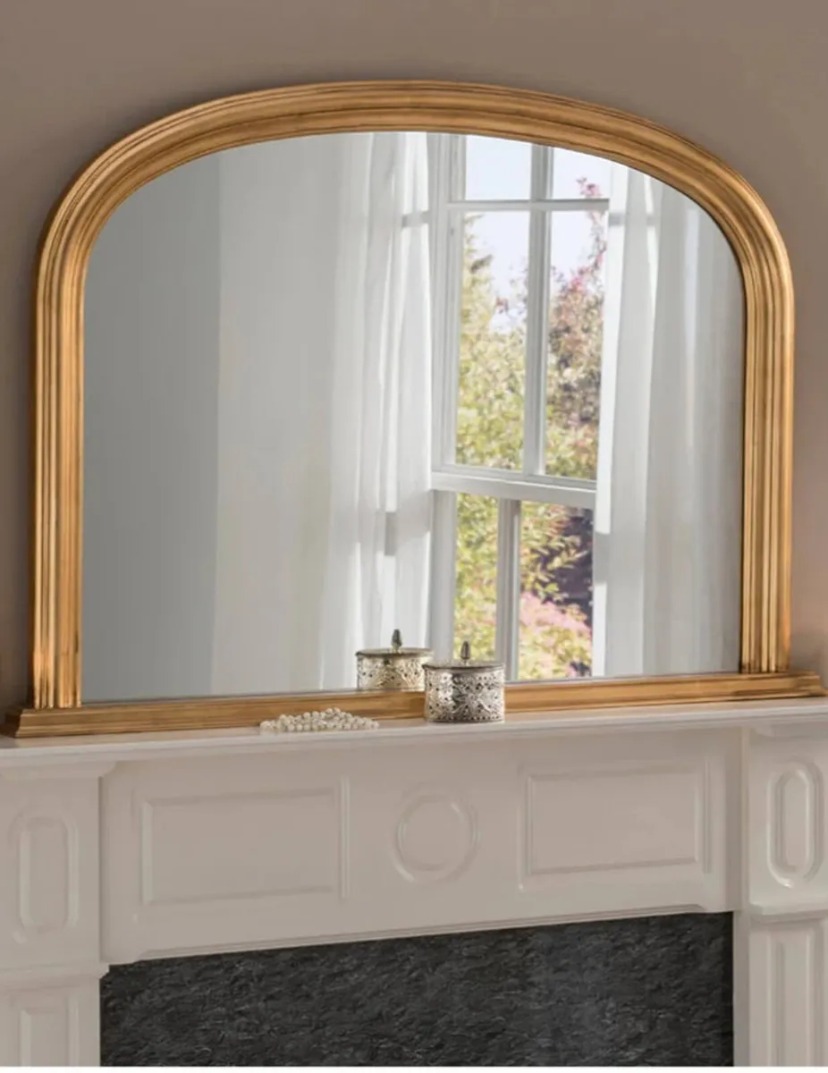 Brass mirror