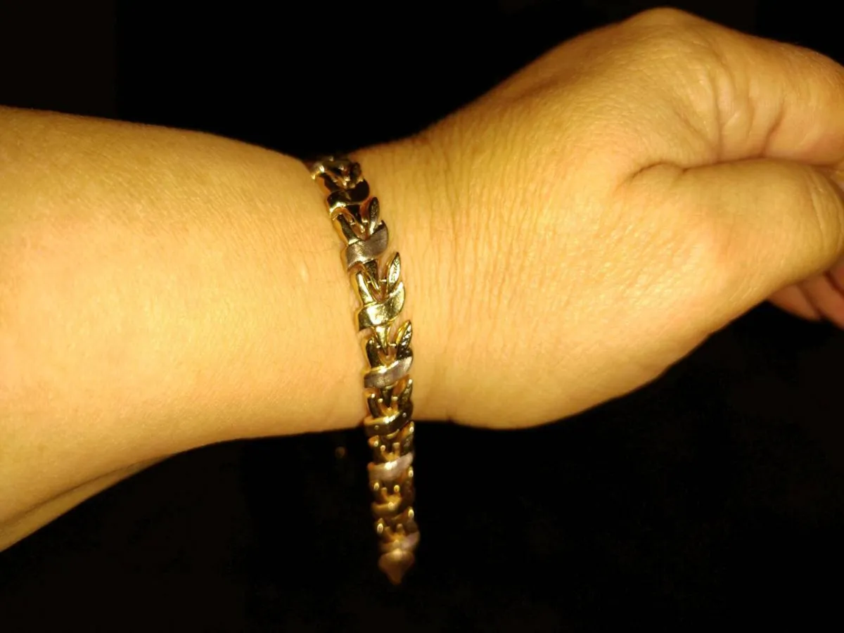 CHUNKY SWAG, 14CT Gold 7.62g 8"Long New Bracelet ! - Image 4