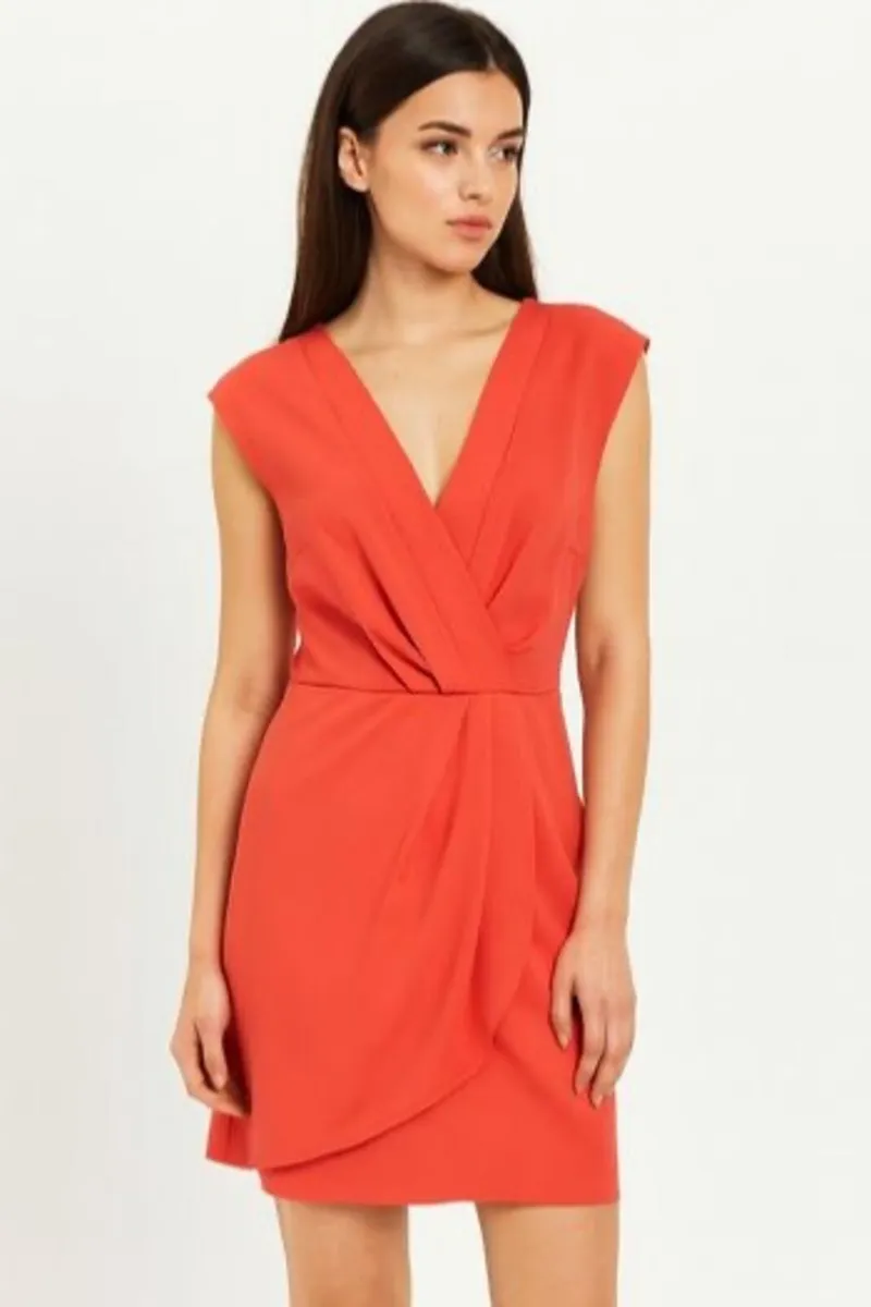 Beautiful Ladies/Girls Oasis Coral Dress: Size 8 - Image 1