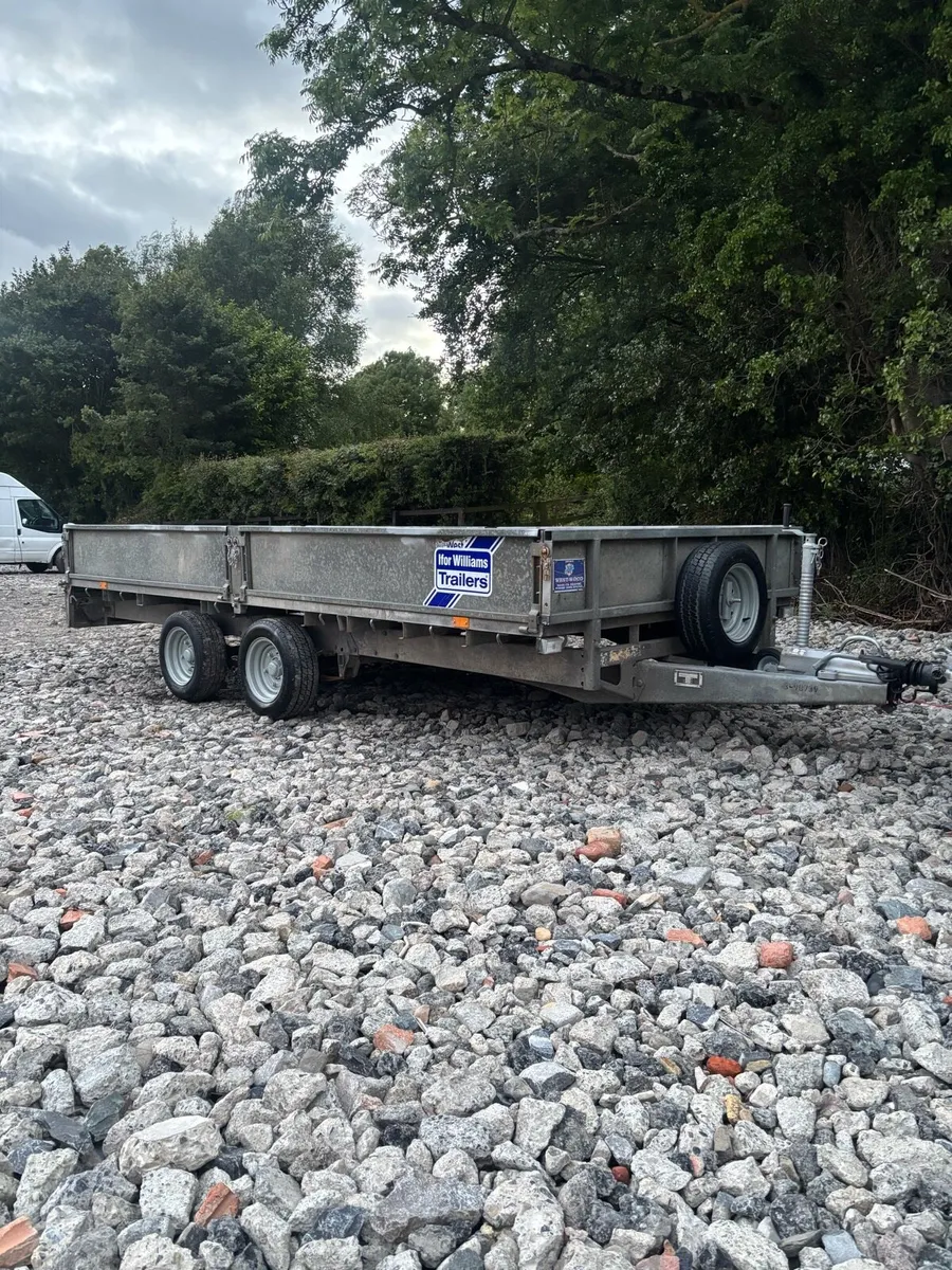 Ifor Williams 14x6’6 dropside flatbed trailer - Image 1