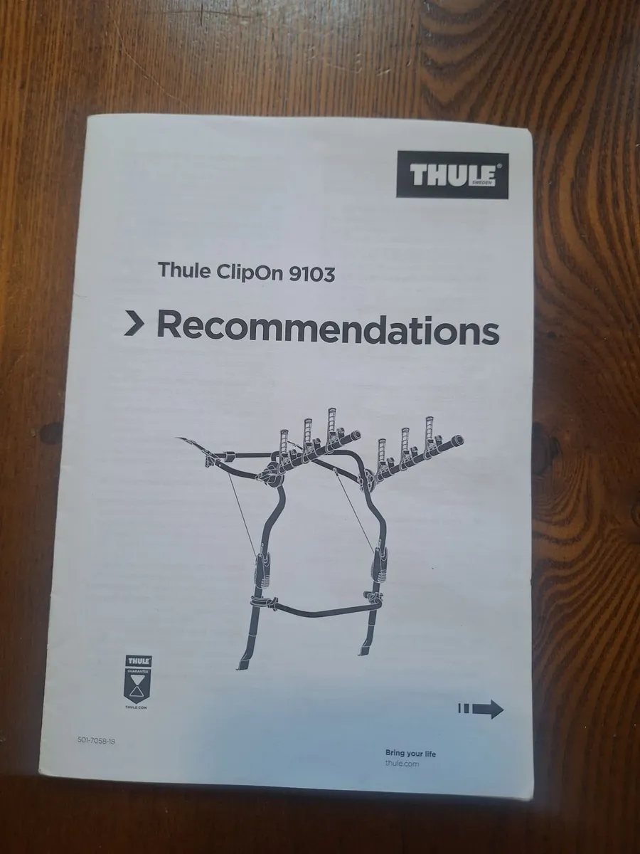 Thule car bike rack - Image 2