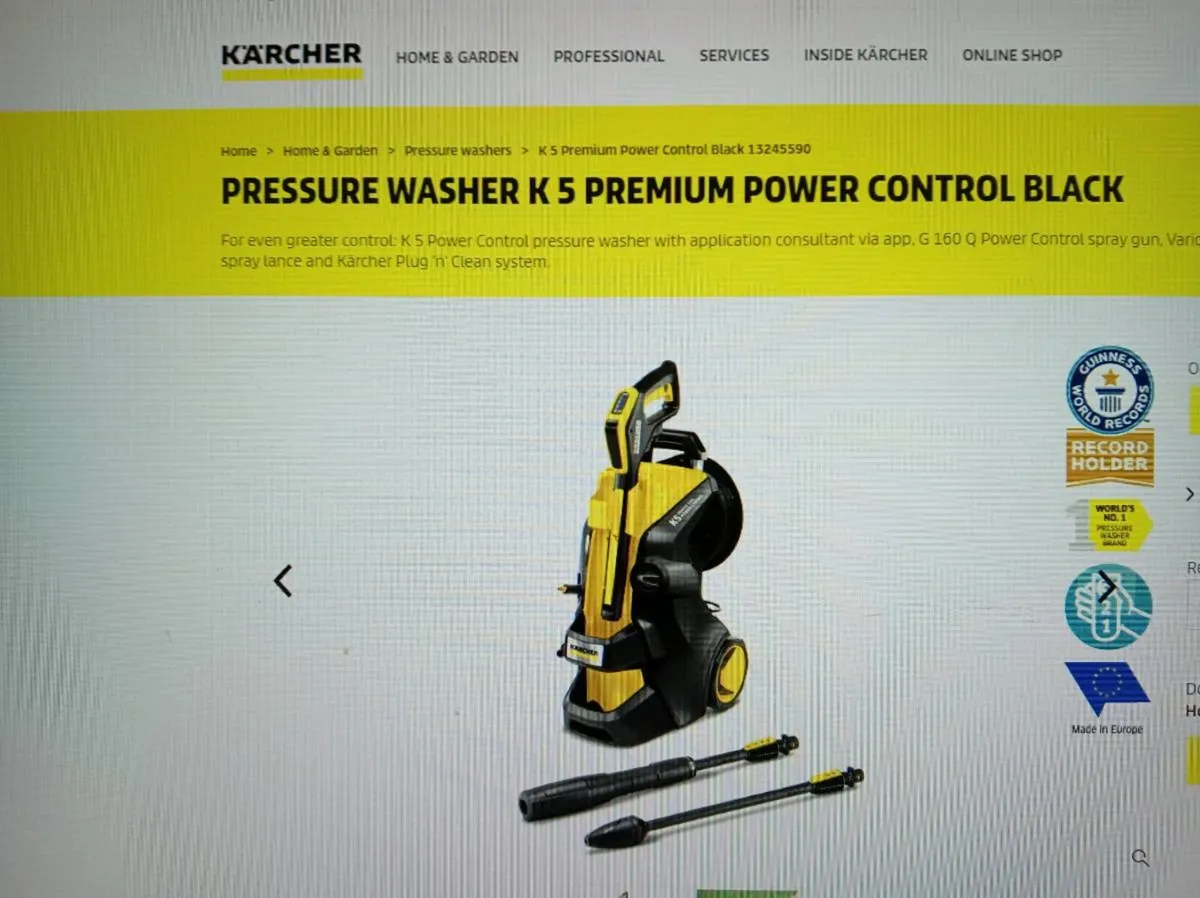 KARCHER K5 PREMUIM BLACK POWER CONTROL+EXTRAS - Image 1