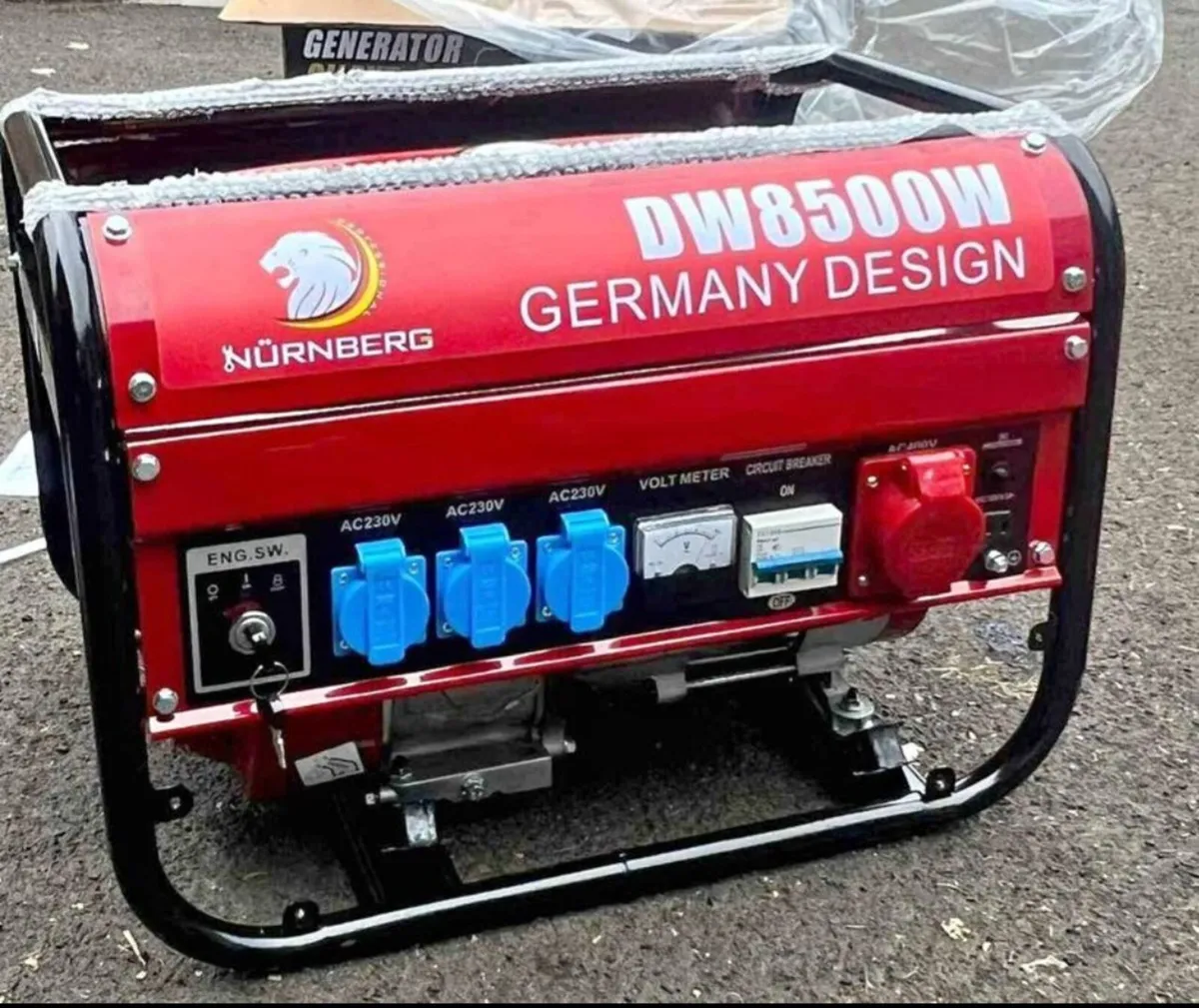 Generator 8500w key and pull start