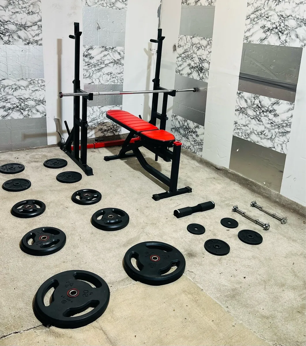 106KG LIFE TIME WEIGHTS SET RACK BENCH BAR ++ - Image 3