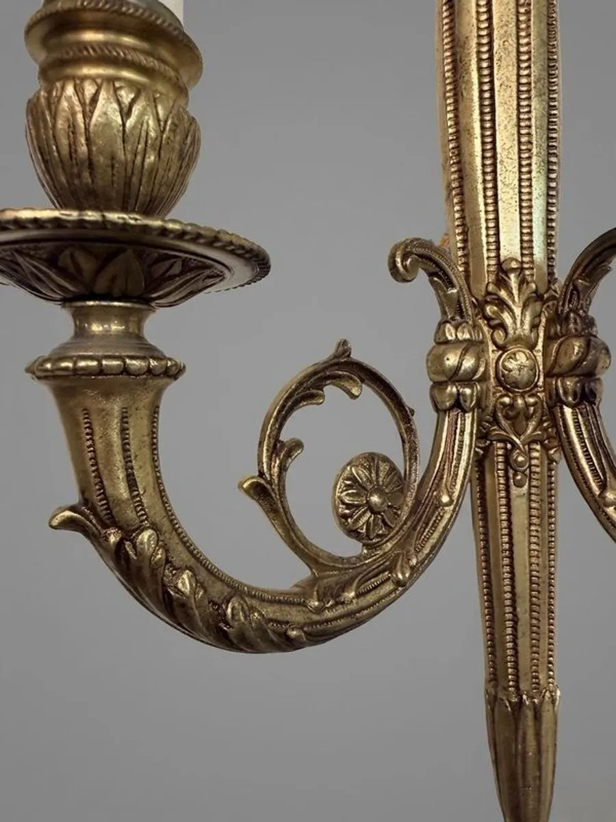 Antique French Empire Torch Sconces - Image 4