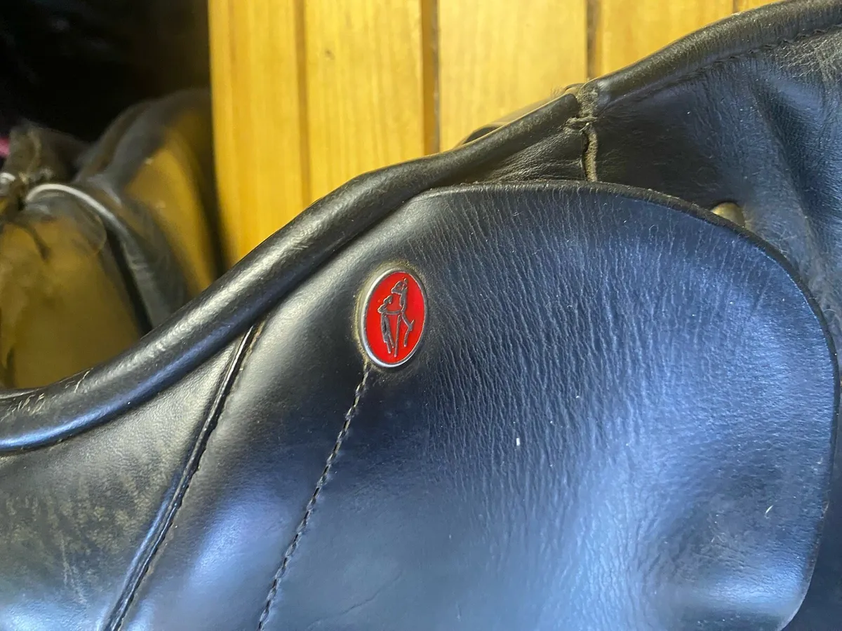 16” lemetex black Leather saddle - Image 4