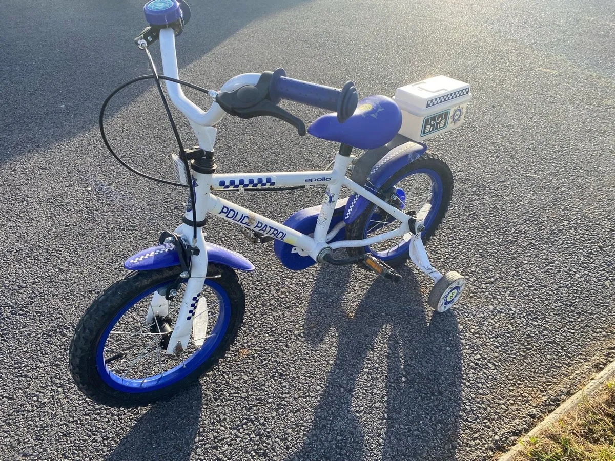 Kids police 14” bike - Image 3