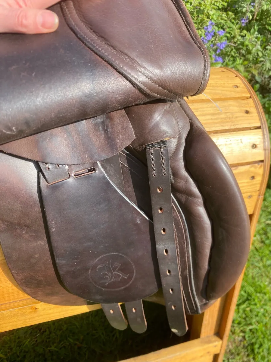 17” kings brown Leather saddle - Image 4