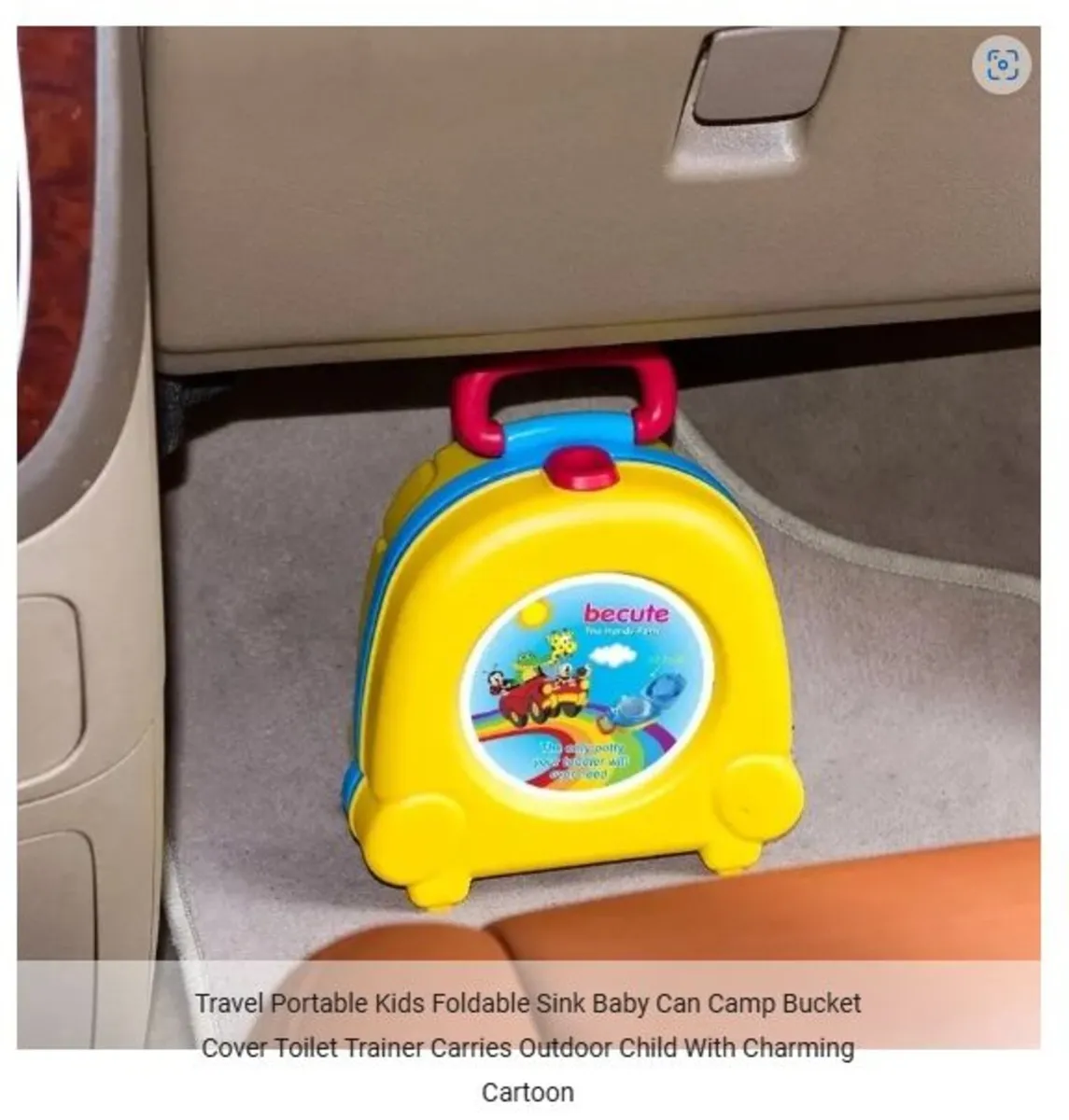 Travel Portable Kid Can Camp Bucket Cover Toilet - Image 2