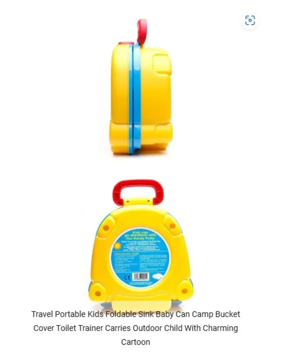 Travel Portable Kid Can Camp Bucket Cover Toilet - Image 4