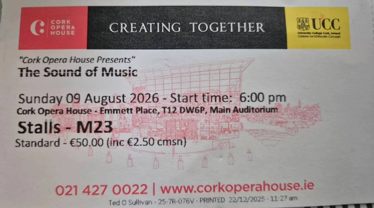 Two Sound Of Music Tickets - Image 2