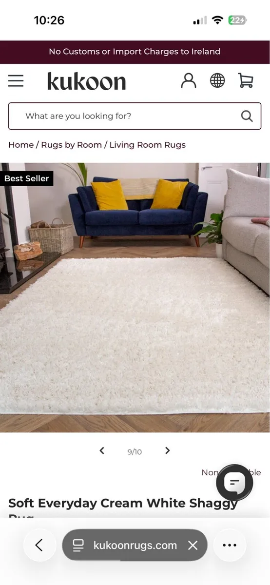 Cream rug - Image 1