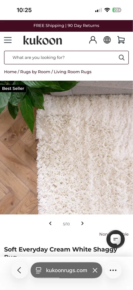 Cream rug - Image 2