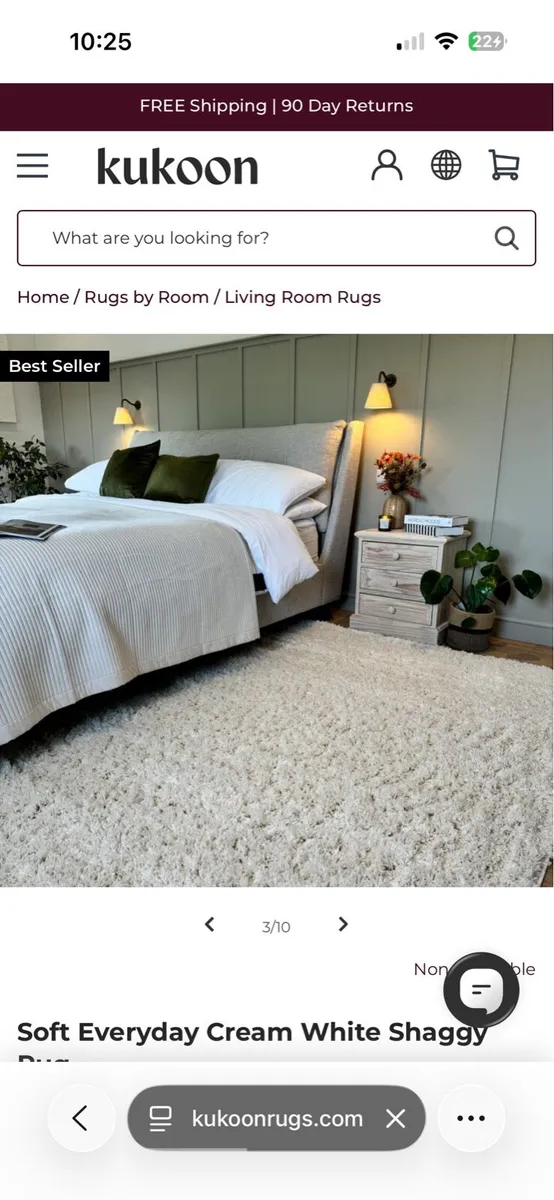 Cream rug - Image 3