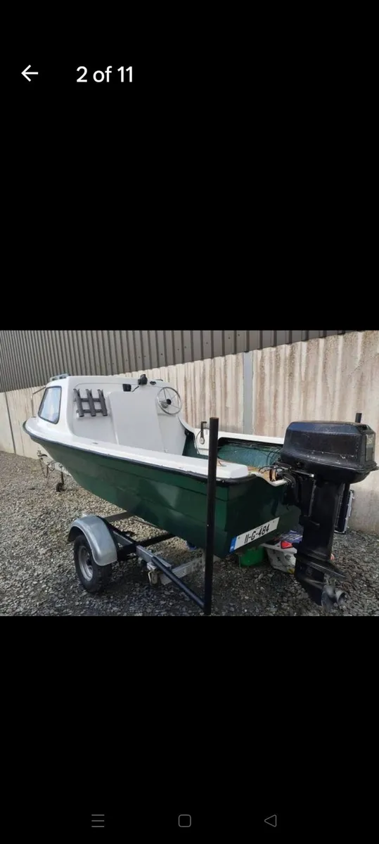 16 ft boat, outboard and trailer - Image 3