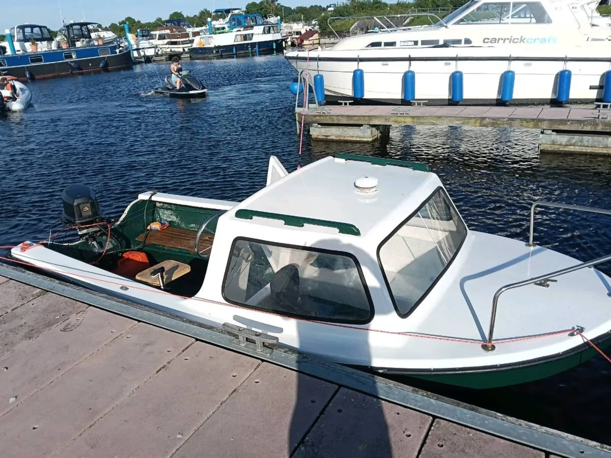 16 ft boat, outboard and trailer - Image 4