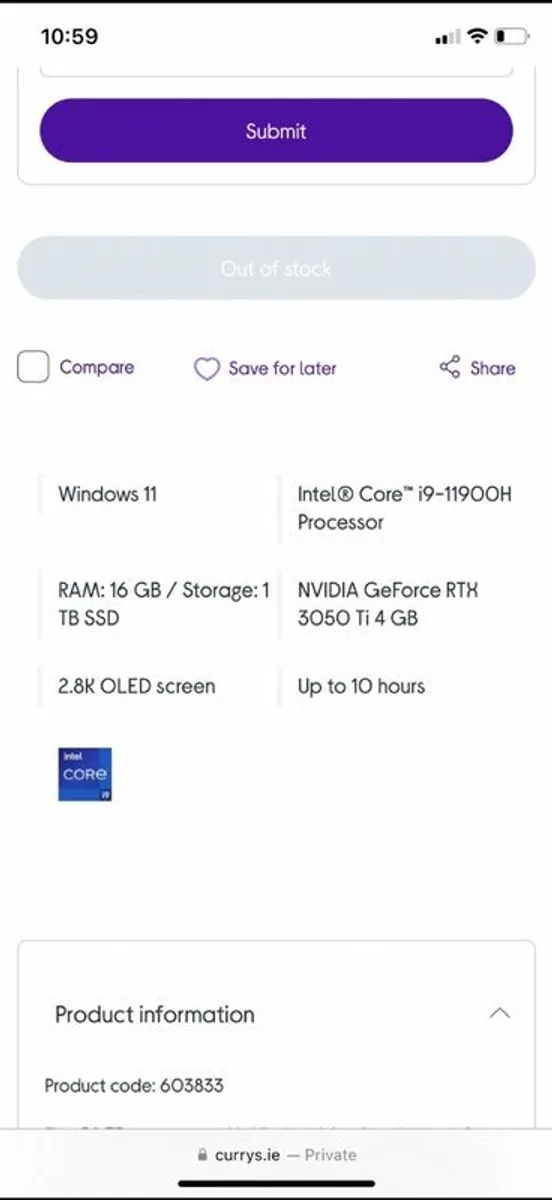 Laptop asus Vivobook pro i9 1TB RTX3050 - Image 4