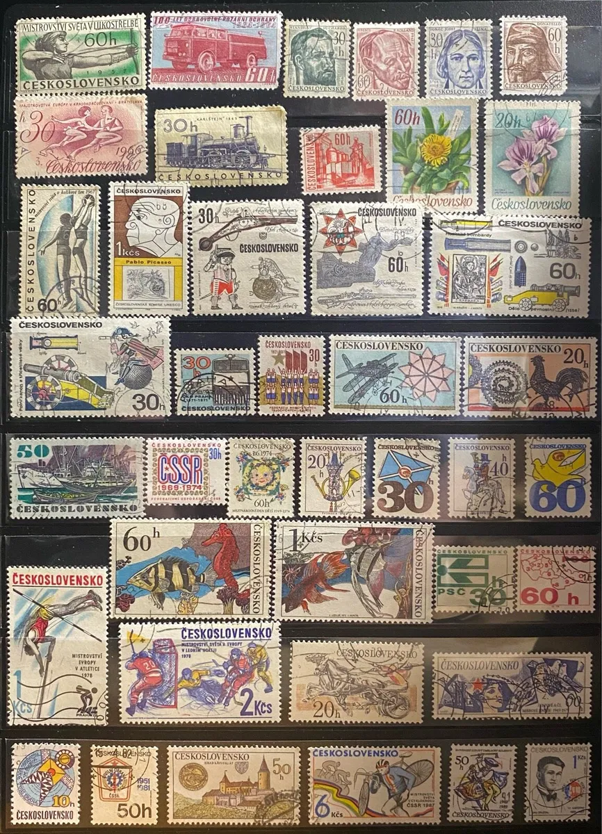 Czechoslovakian stamp lot - Image 1