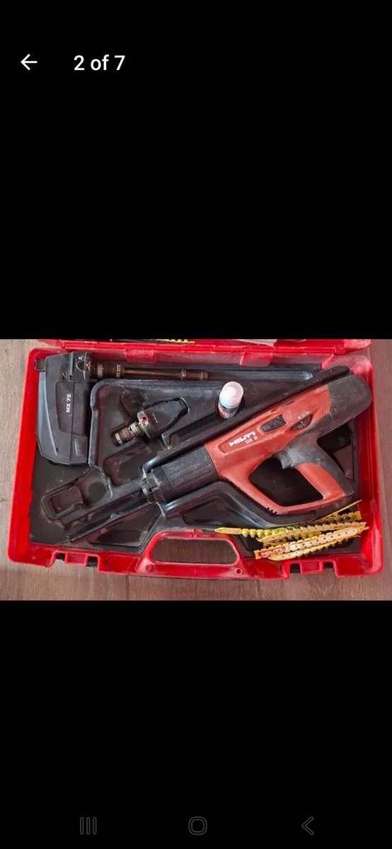 Hilti DX5 nail gun, with accesories, case and manu - Image 2