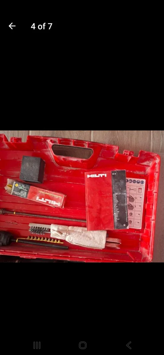 Hilti DX5 nail gun, with accesories, case and manu - Image 4