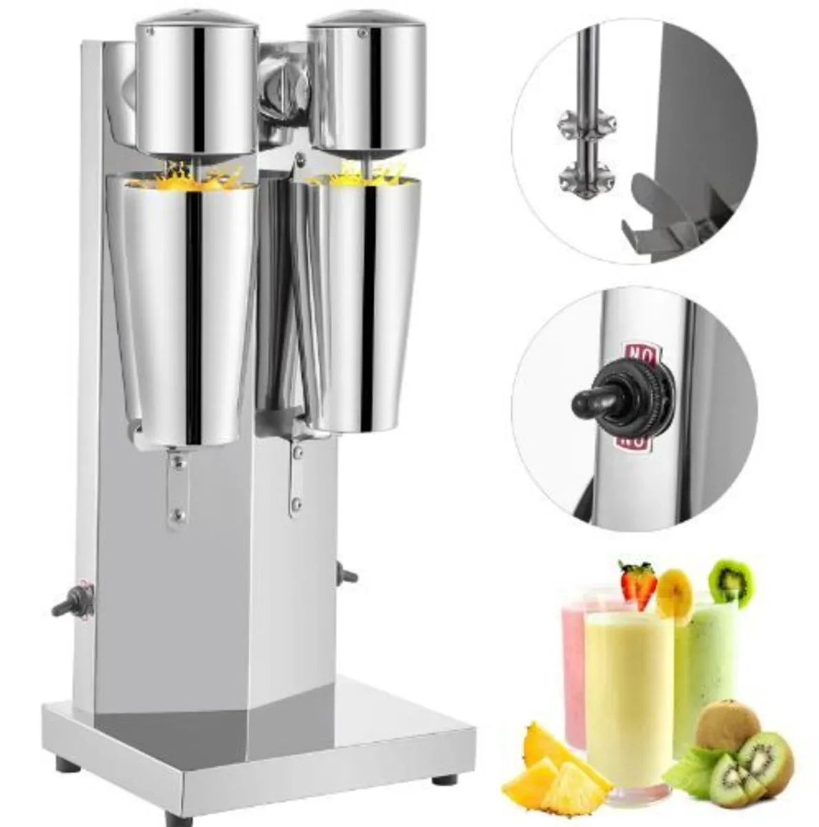 Milkshake Maker Kit, Stainless Steel - Image 1