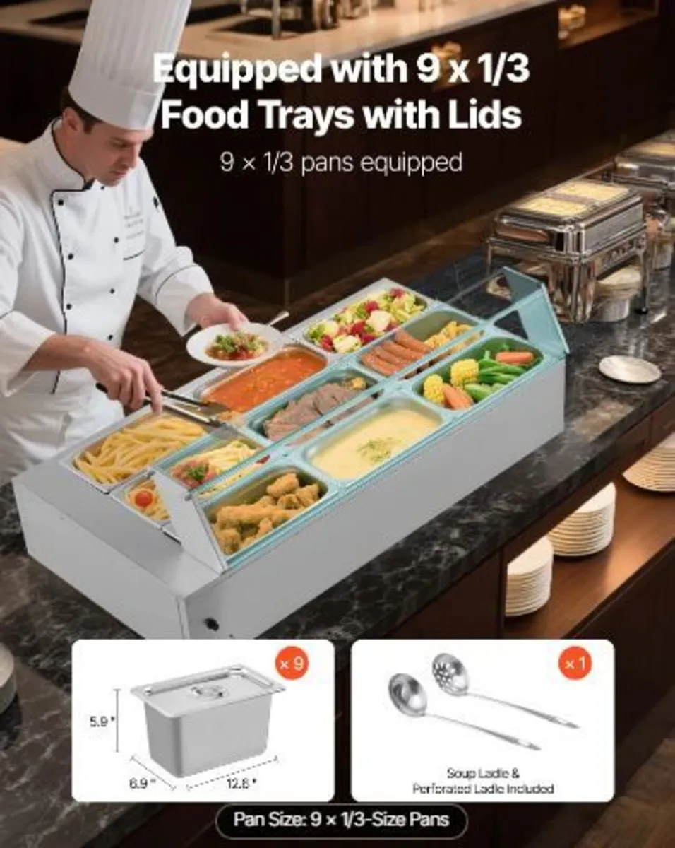 Commercial Food Warmer, 1500W - Image 4