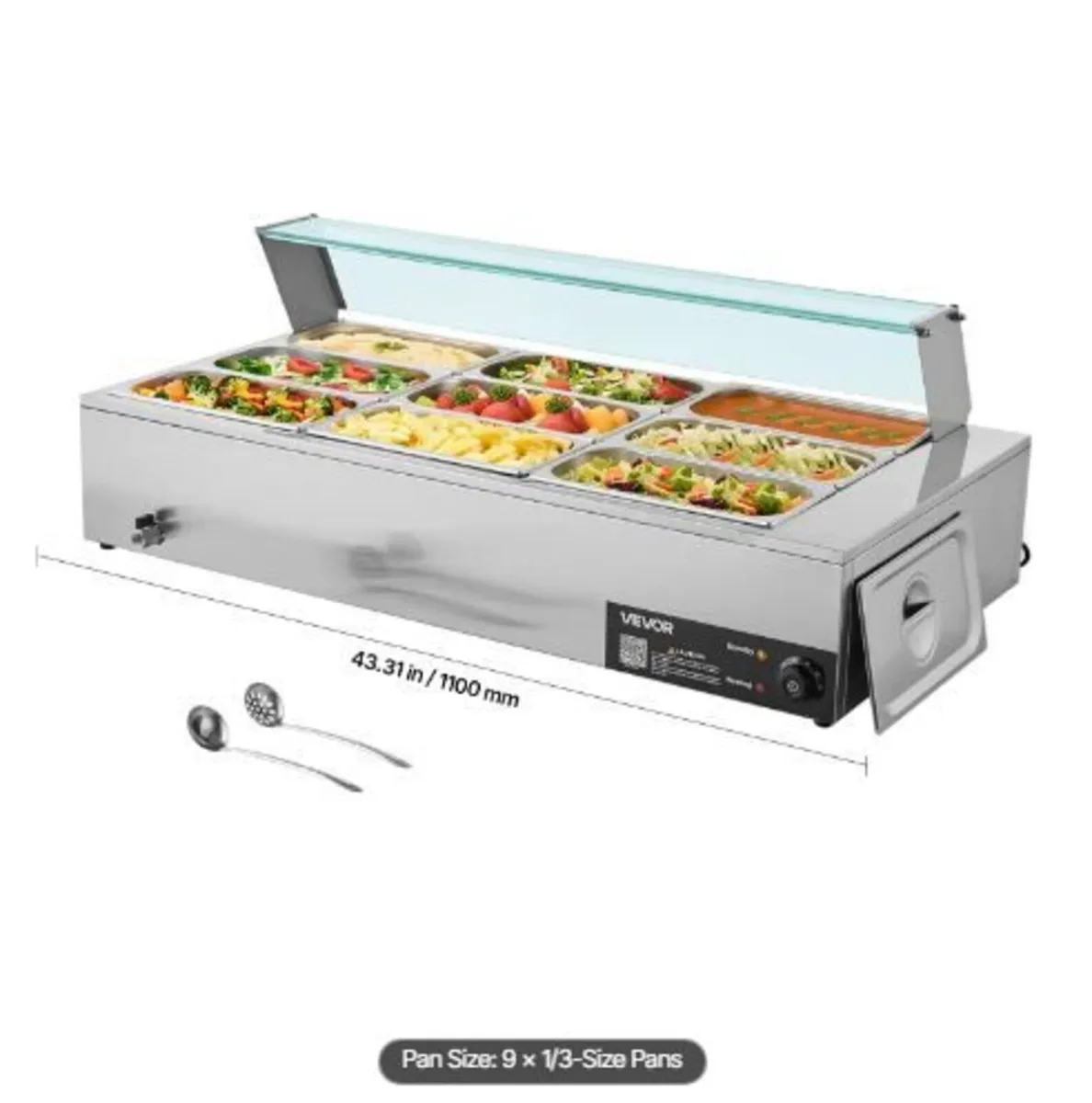 Commercial Food Warmer, 1500W - Image 1