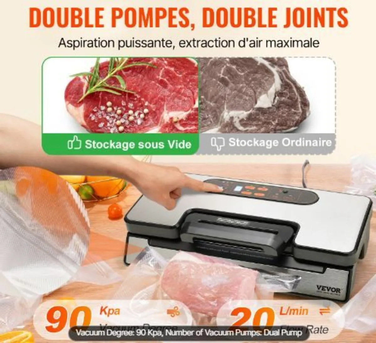 Vacuum Sealer Machine Food Preservation - Image 2