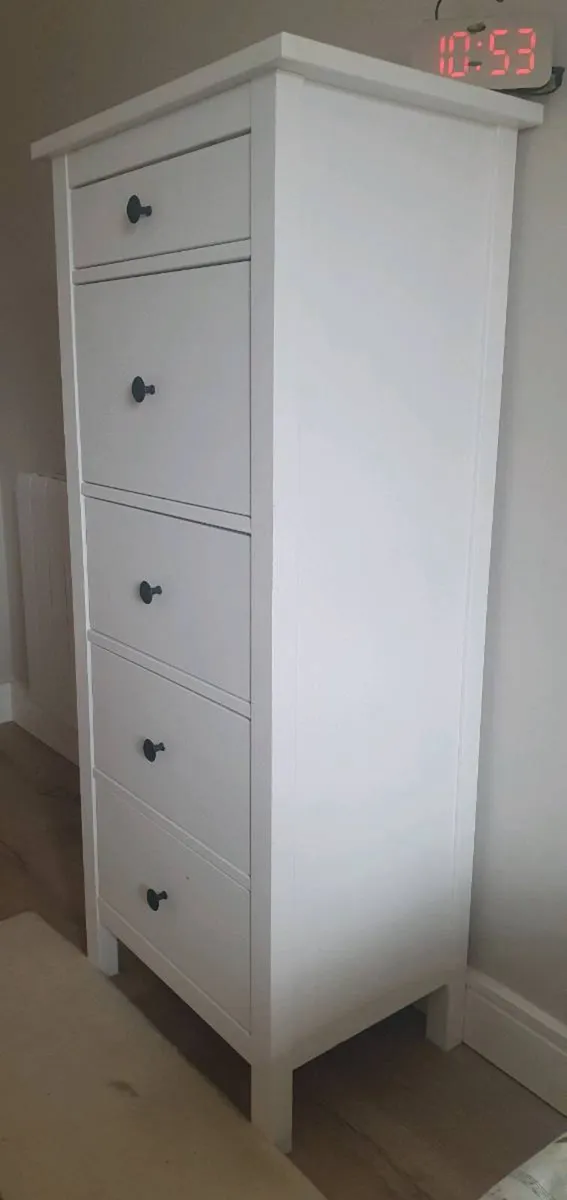 Ikea Hemnes 5 drawer white dresser - Image 3