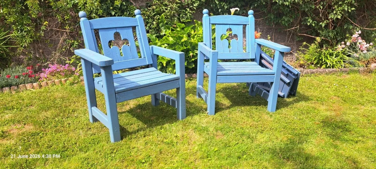 Hardwood garden furniture - Image 2