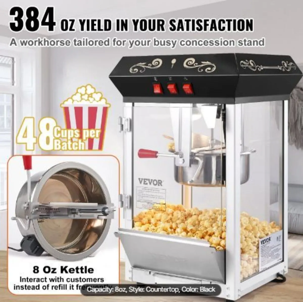 Popcorn Maker, 850W - Image 4