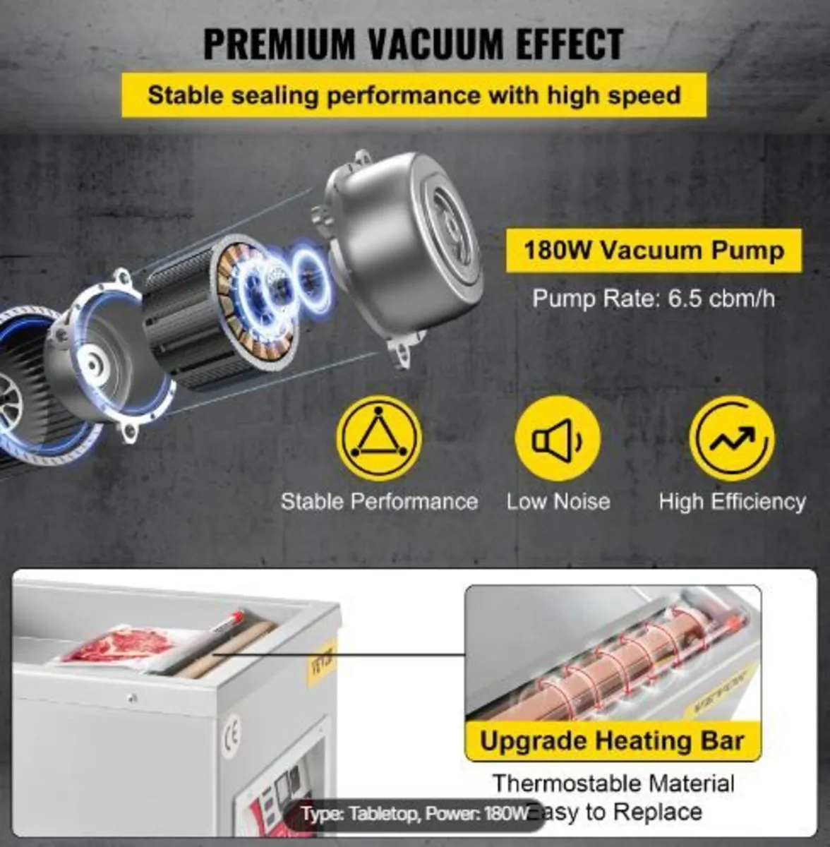 Chamber Vacuum Sealer, 260W Sealing Power - Image 3