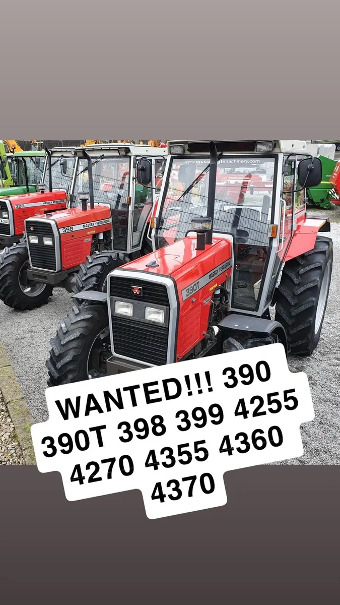 WANTED!!! Massey Ferguson 390 390t 398 399 etc