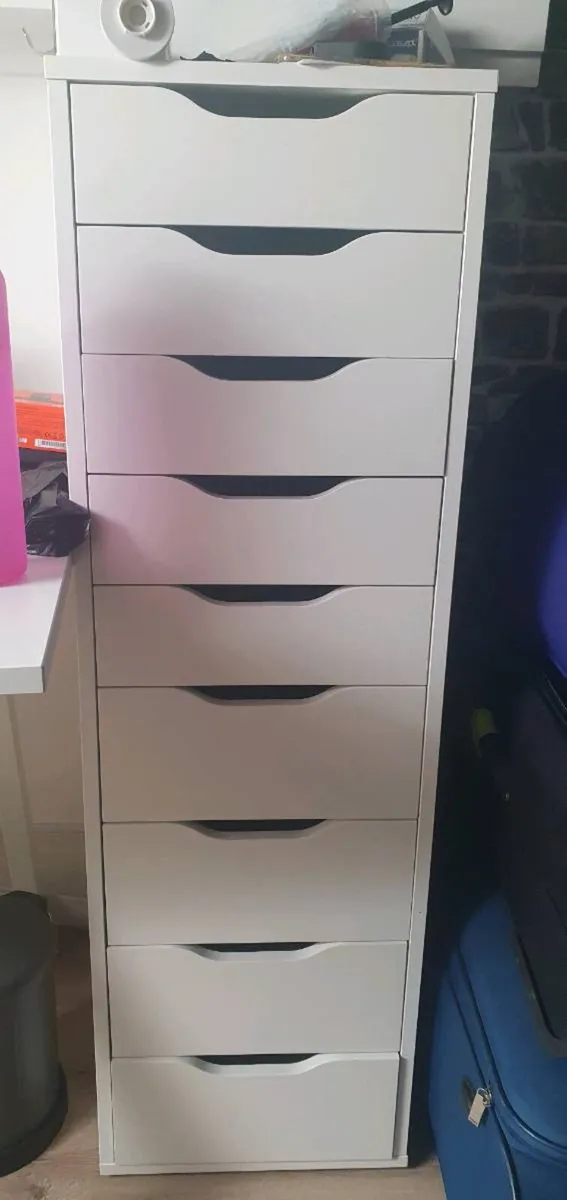 Ikea Alex 9 drawers homeoffice storage unit - Image 1