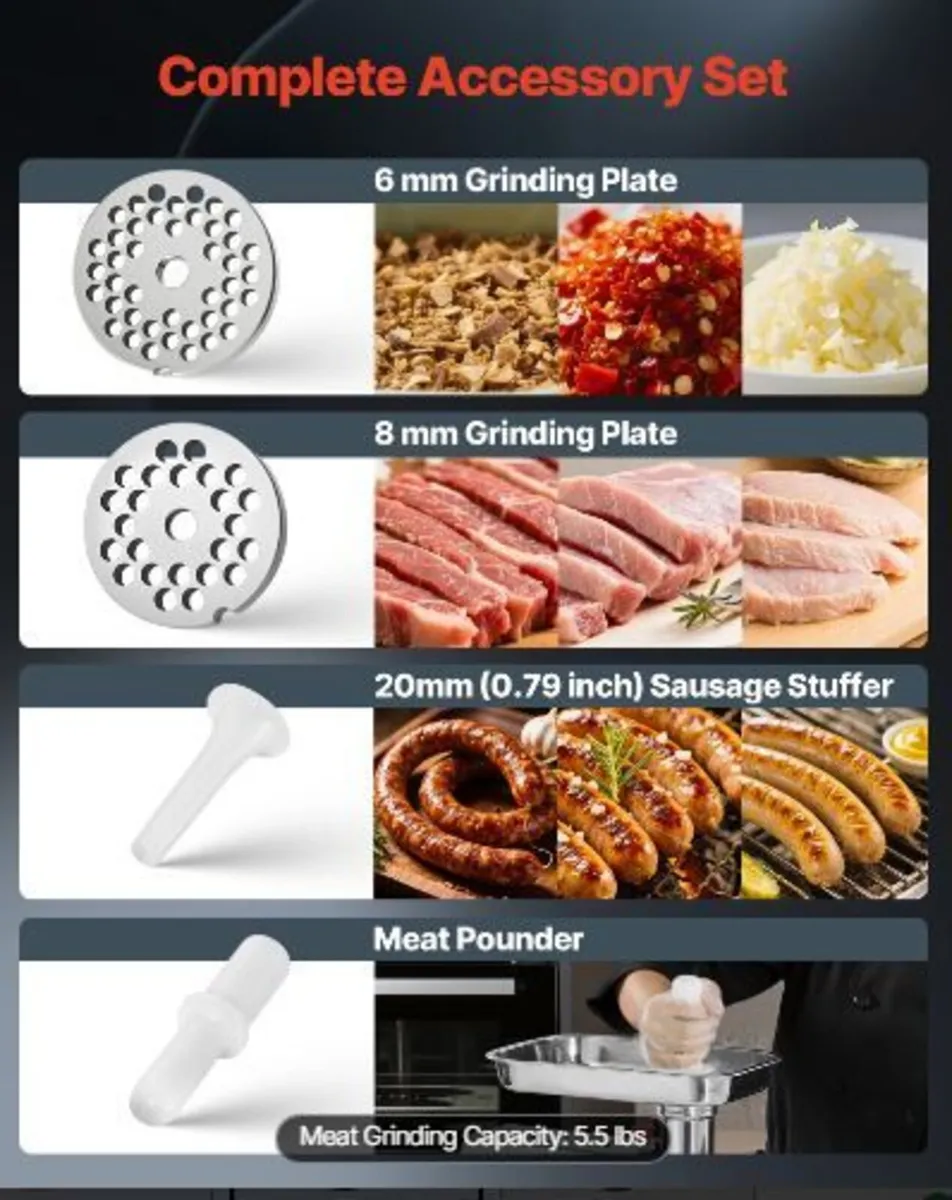 Commercial Electric Meat Grinder - Image 2