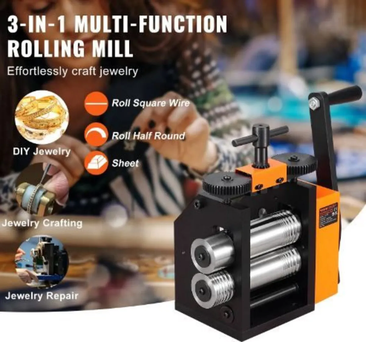 Rolling Mill, 3"/76 mm Jewelry Rolling Mill Machin - Image 2