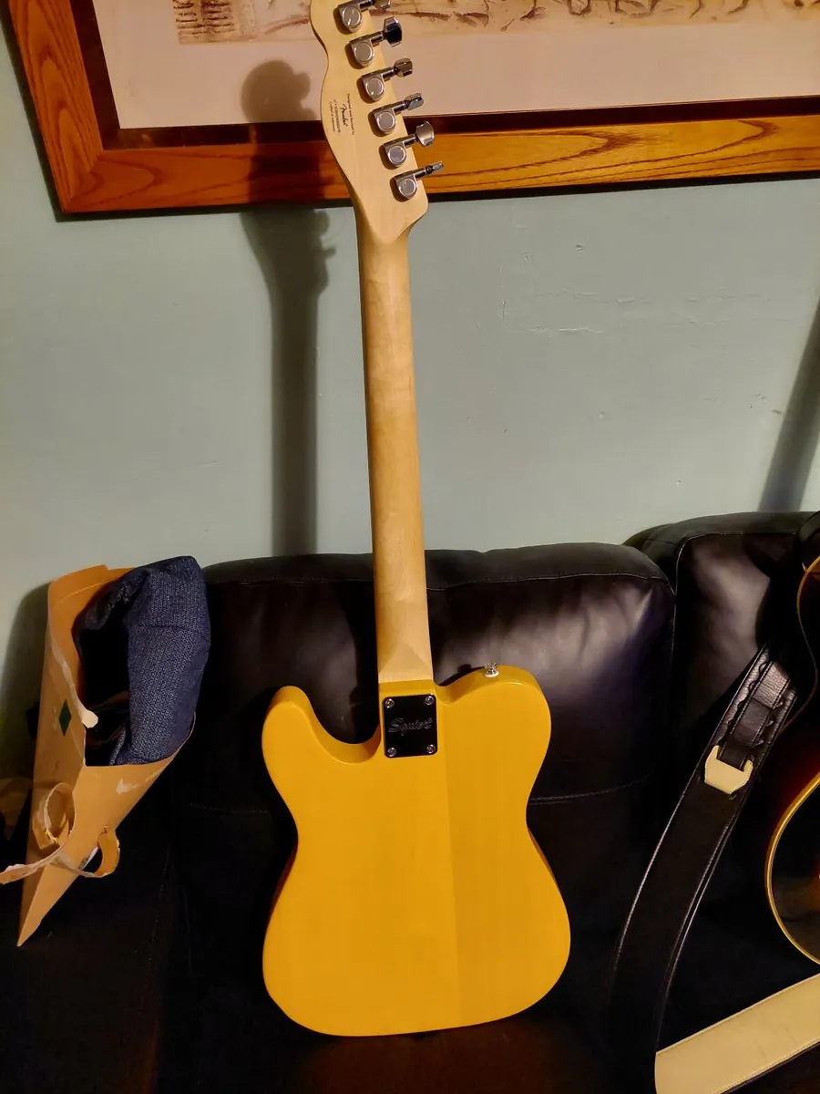Squier Telecaster with case and overdrive pedal - Image 1