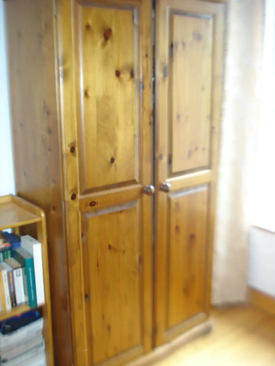SOLID IRISH FINE PINE WARDROBE. - Image 1