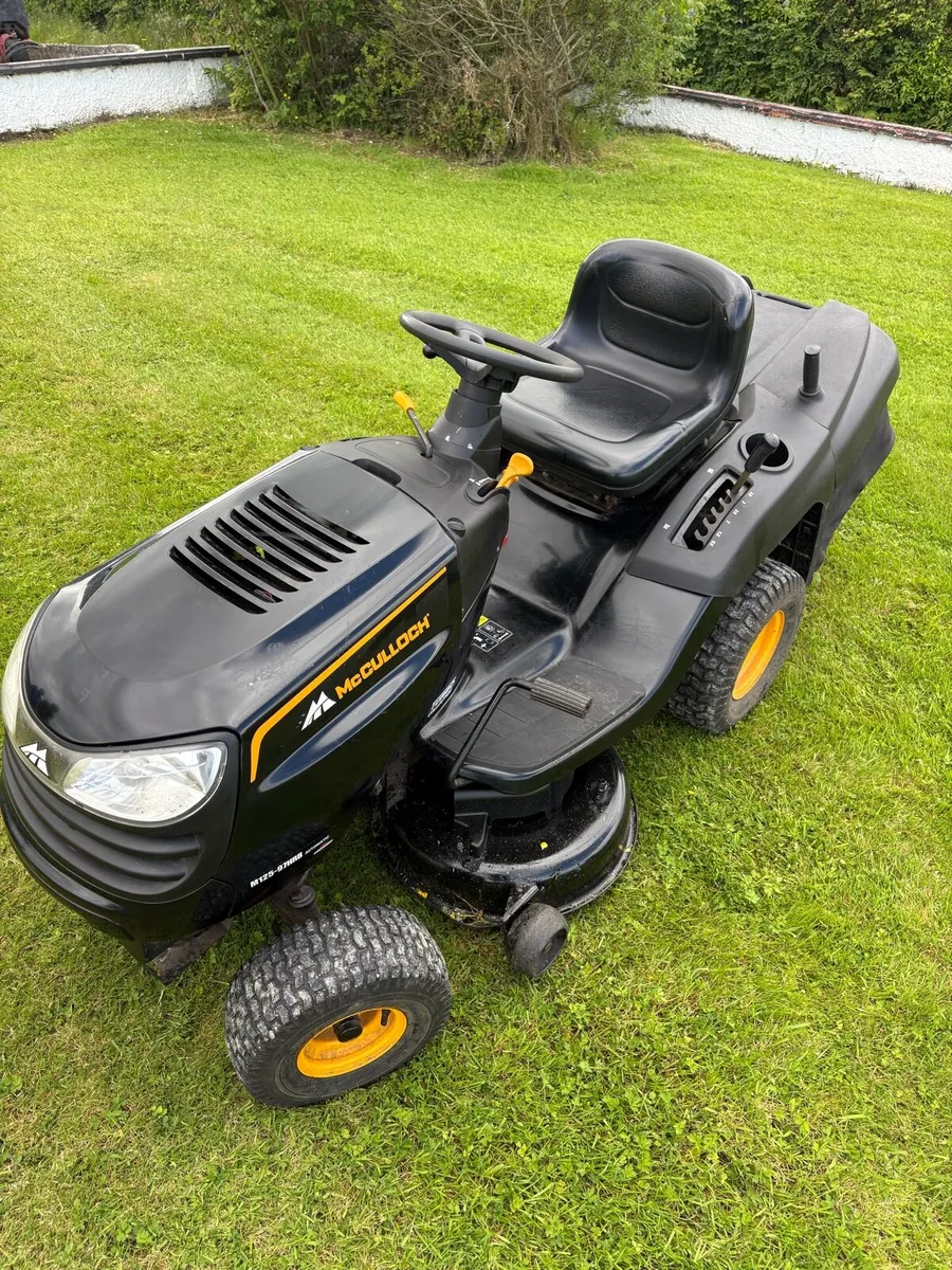 McCulloch ride on mower - Image 1