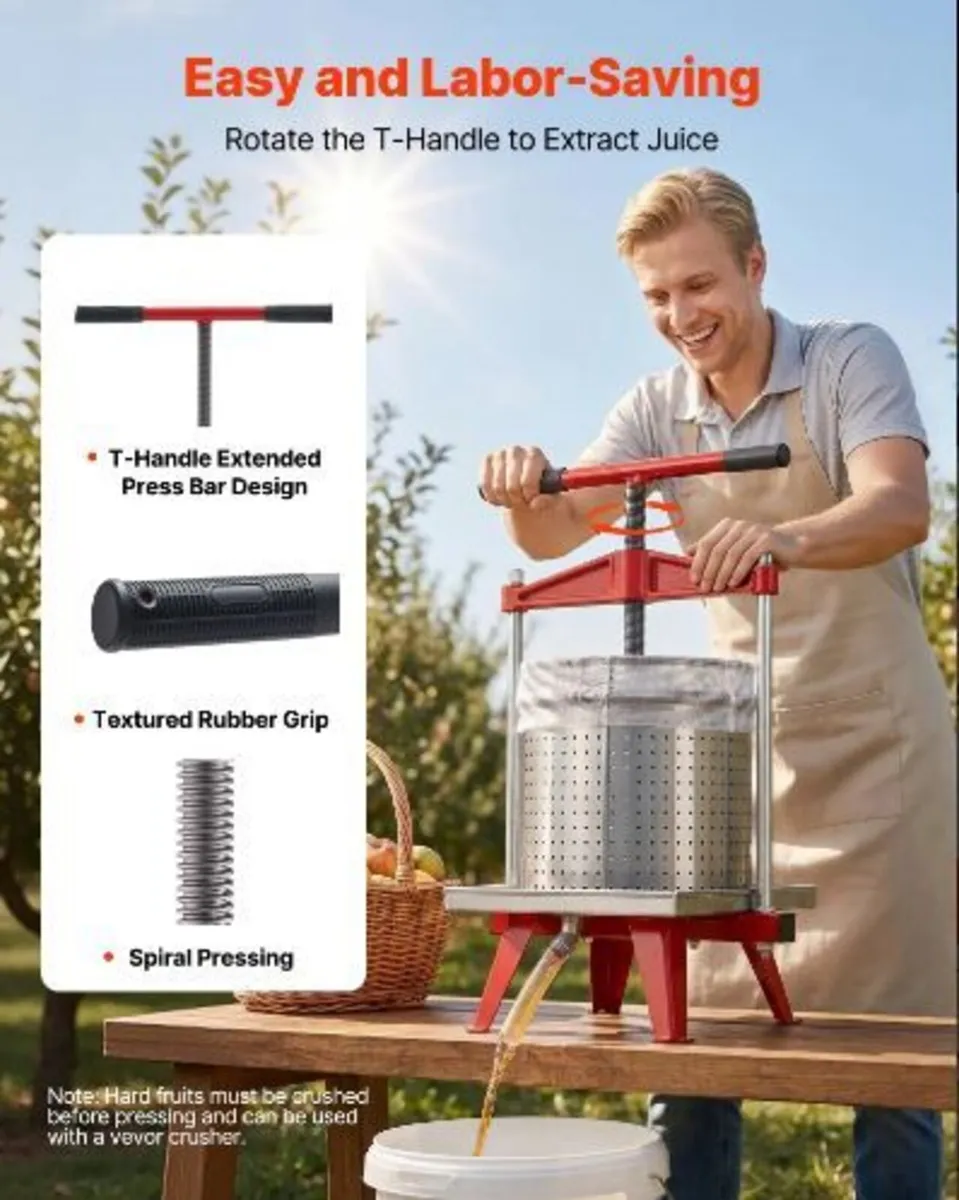 Fruit Wine Press, 3.96Gal/15L - Image 2