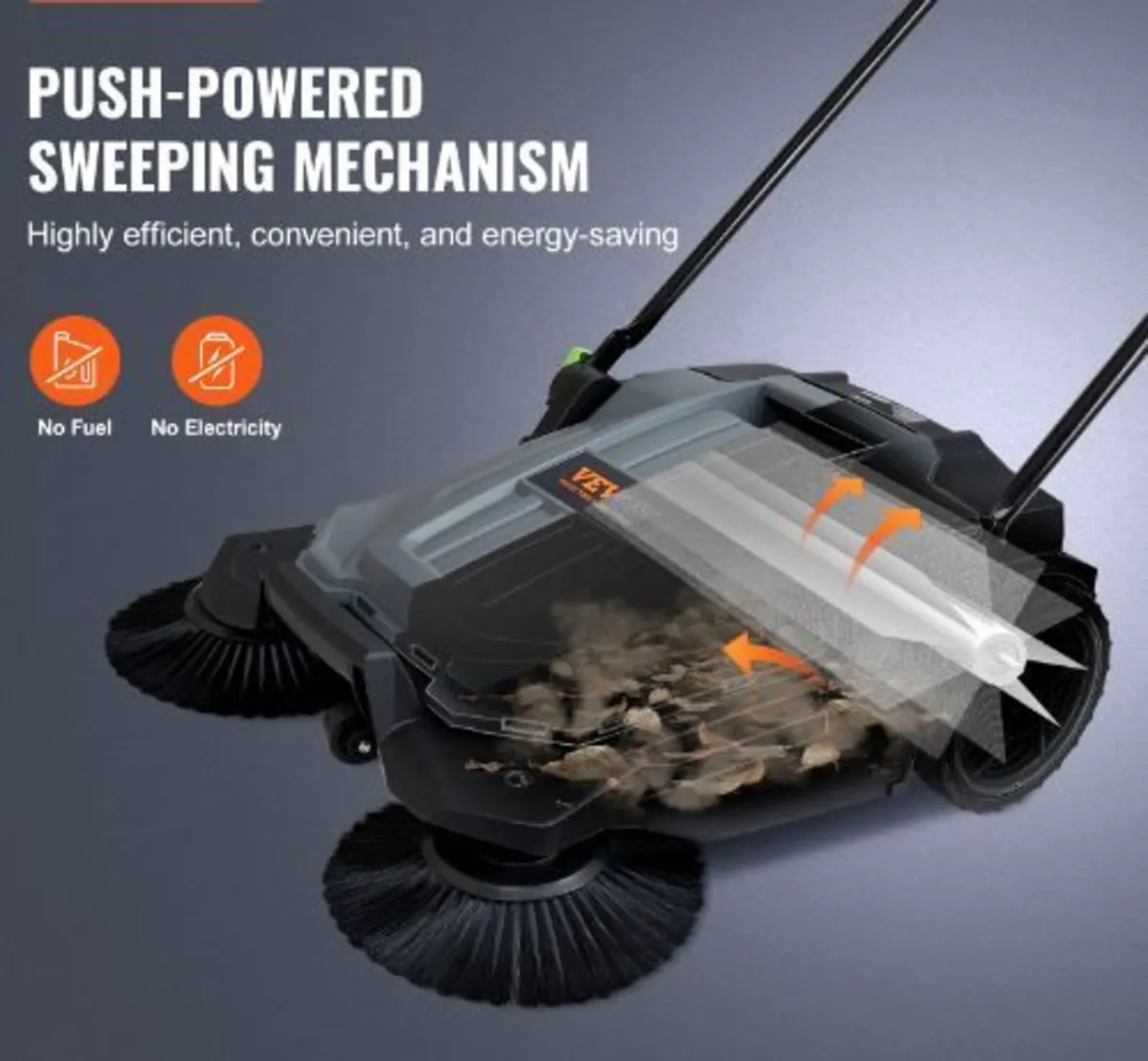 Walk-behind Hand Push Floor Sweeper - Image 2