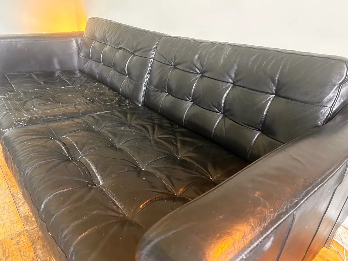Leather IKEA 3 seater Sofa - €50 (Ono) - Image 2