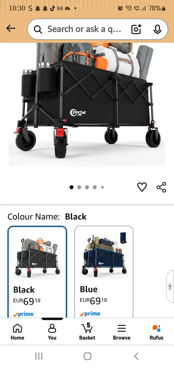 Portable folding festival/camping trolly - Image 1