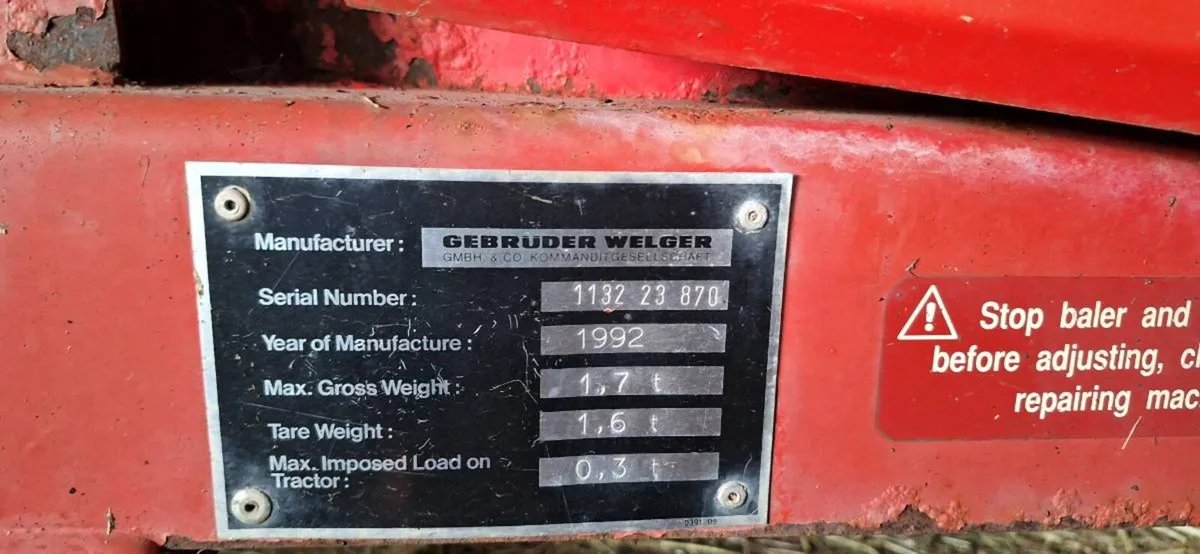 Welger AP530 baler - Image 2