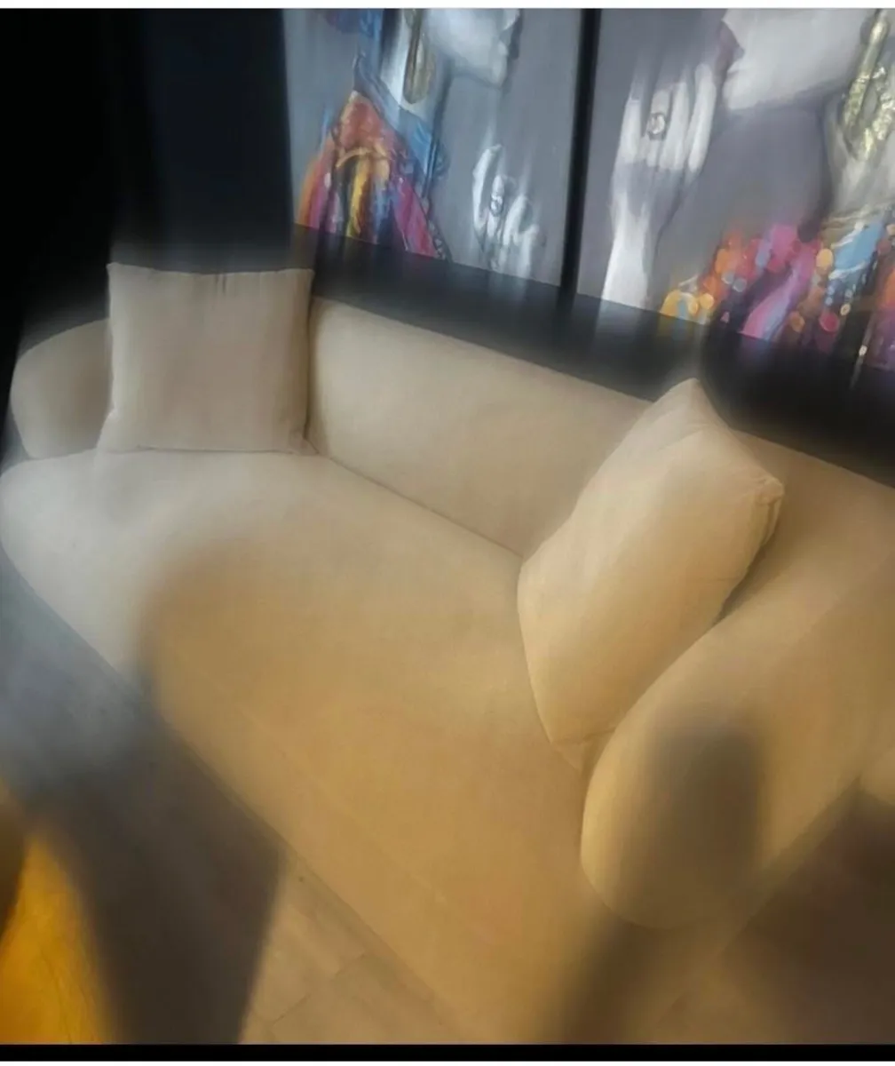 Velvet sofa